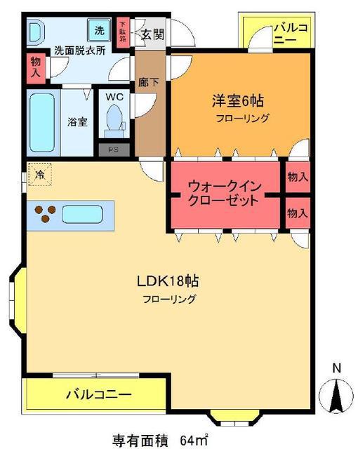 CHELAN(1LDK/3階)の間取り写真