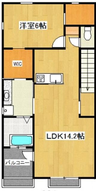 ラウレア(1LDK/2階)の間取り写真