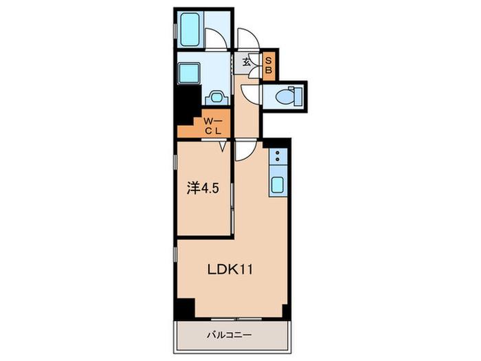 ELVITA SUGAMO(1LDK/10階)の間取り写真