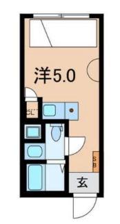HJ PLACE 東新宿(ワンルーム/2階)の間取り写真