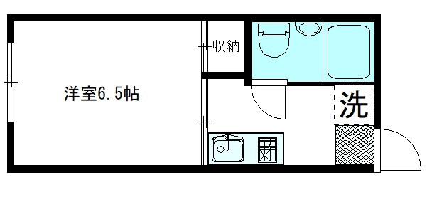 ユニット吉祥寺(1K/1階)の間取り写真