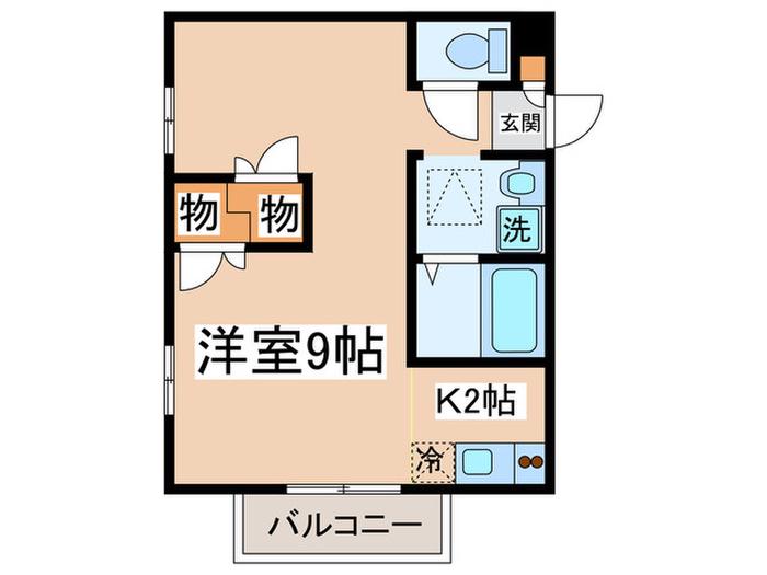AMENITY HOUSE(1K/1階)の間取り写真