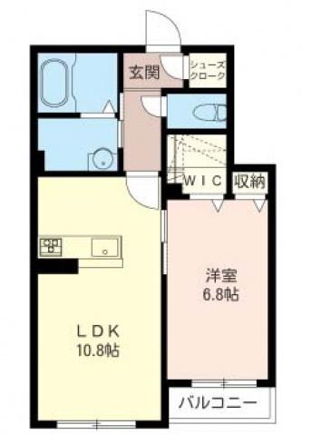 MAISON BRILLER(1LDK/1階)の間取り写真