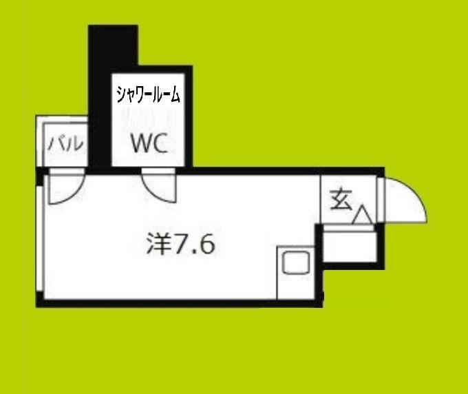 GSハイム内本町(ワンルーム/5階)の間取り写真