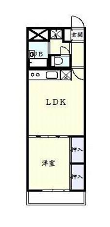 朝日プラザ北一番丁(1LDK/9階)の間取り写真