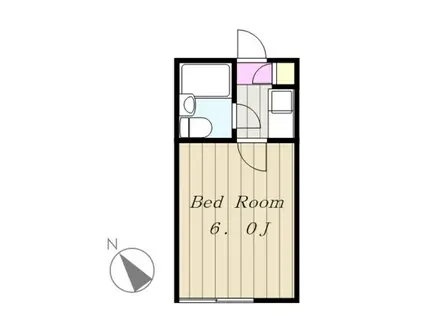 グリーンパレス城址(1K/1階)の間取り写真