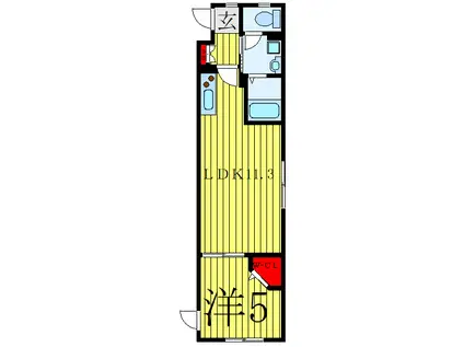 エルファーロ大塚II(1LDK/3階)の間取り写真