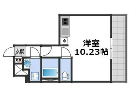 ARTIZA西長堀(ワンルーム/10階)の間取り写真