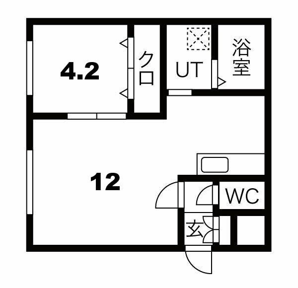PATRIA(1LDK/3階)の間取り写真