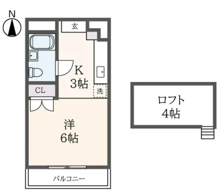 サンハイツエクセル 2階階 間取り