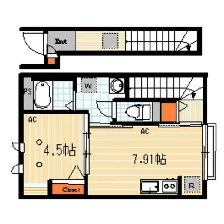 エスタシオン長崎 2階階 間取り