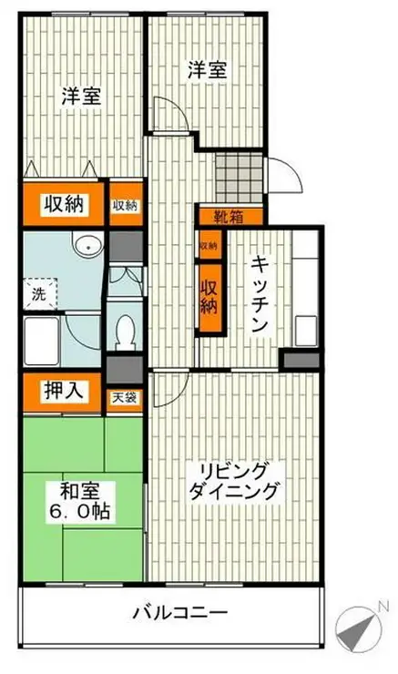 テレパレス日限山 3階階 間取り
