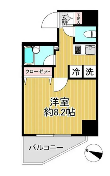 プレール・ドゥーク赤羽 9階階 間取り