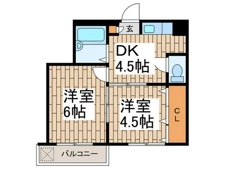 サンハイム・ミヤ 3階階 間取り