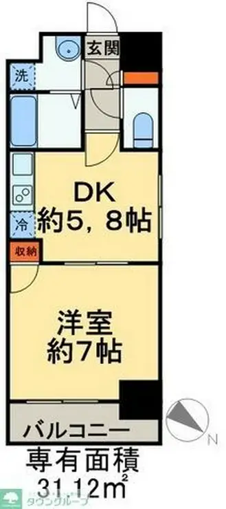 スカール千葉みなと 9階階 間取り