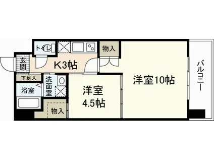 ARIES(2K/10階)の間取り写真