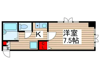 コスモス吉野(1K/3階)の間取り写真