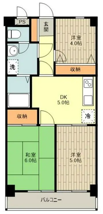 MAC武蔵砂川コート 1階階 間取り