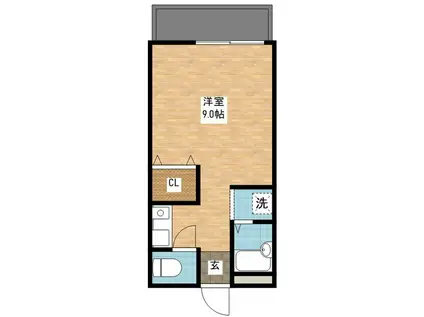 第2コーポ辻(1K/1階)の間取り写真