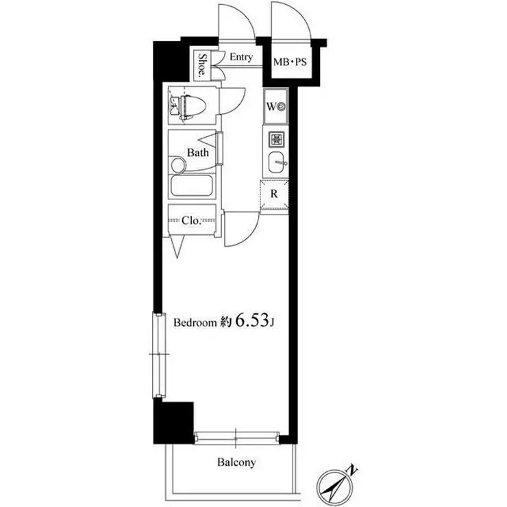ヴェルト日本橋III 4階階 間取り