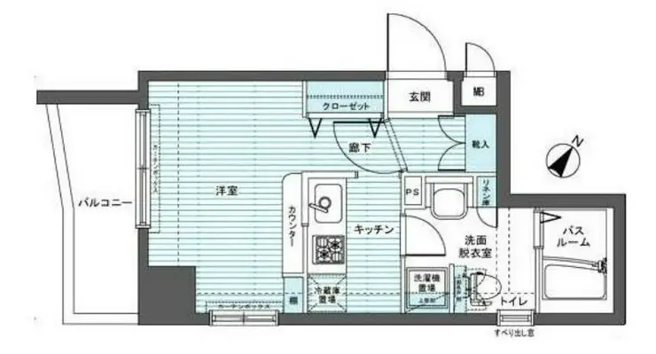 トーシンフェニックス下目黒 4階階 間取り