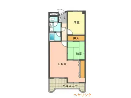 ラフォーレ末広(2LDK/2階)の間取り写真