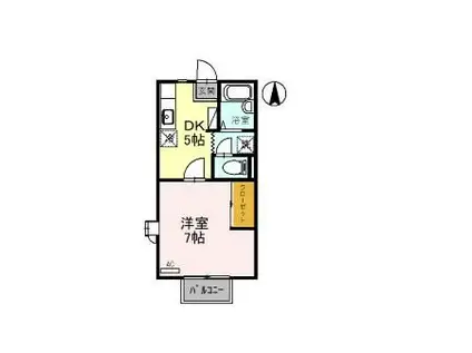 サントネージュ・ST(1DK/1階)の間取り写真