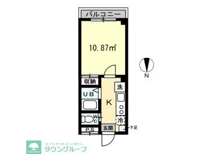 NKハウス(1K/2階)の間取り写真