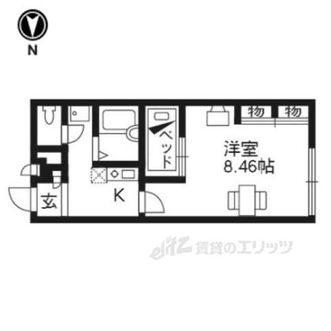 レオパレス 川口東扇(1K/2階)の間取り写真