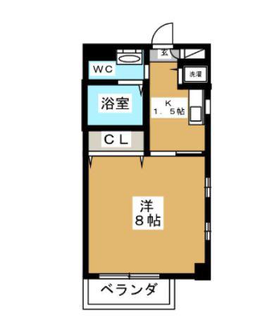 TRUST VALUE麻布十番(1K/5階)の間取り写真