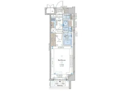 コンシェリア目黒 THE RESIDENCE(1K/3階)の間取り写真