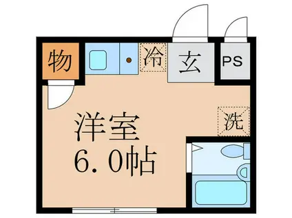 ミナージュ宇治(ワンルーム/3階)の間取り写真