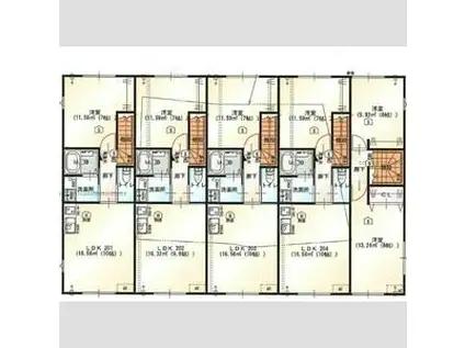 GRANDSOLEIL福沢町(1LDK/2階)の間取り写真