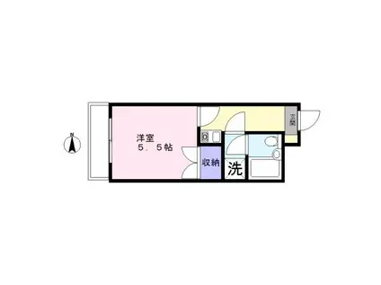 グランドヒル キクヤ(1K/4階)の間取り写真