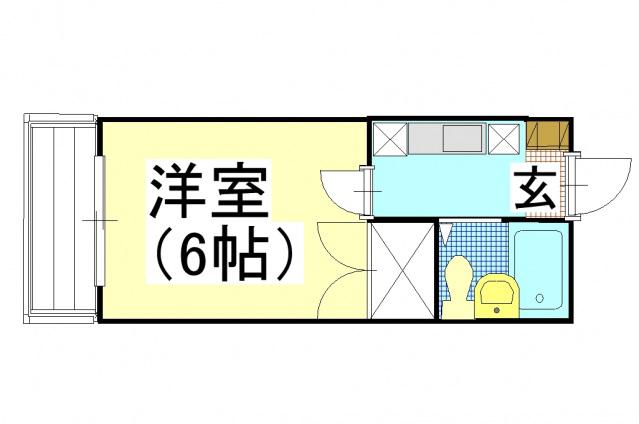 サンレック中井(1K/1階)の間取り写真