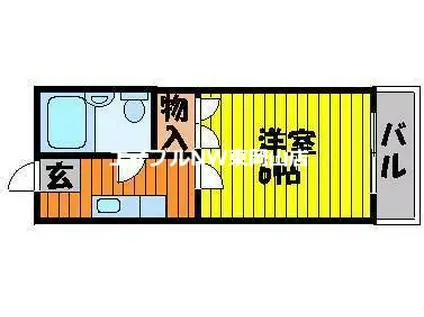 サンレック中井(1K/1階)の間取り写真