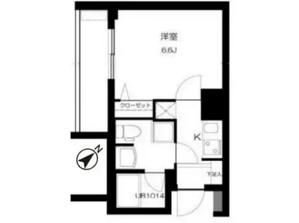 T&G神田マンション(1K/9階)の間取り写真