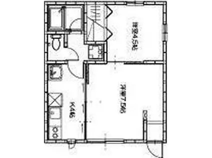 TMタウンズ(2K/1階)の間取り写真