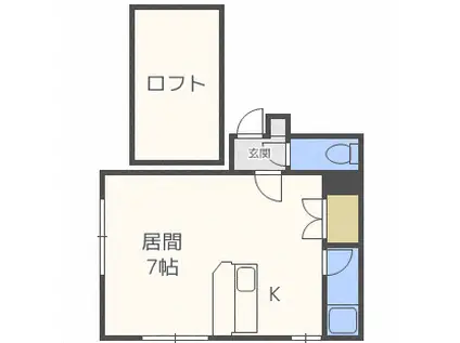 ルミエールセゾン LUMIERE SAISON(ワンルーム/1階)の間取り写真