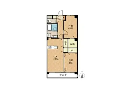 ノイエスレーベン本郷(2LDK/3階)の間取り写真