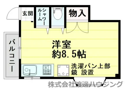 山下マンション(ワンルーム/3階)の間取り写真