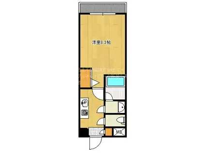 BUENA上大川前通3番町(1K/7階)の間取り写真