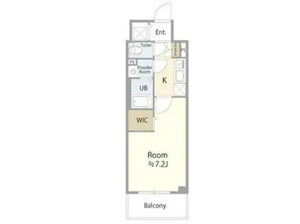 エスリード栄 THE PARK(1K/11階)の間取り写真