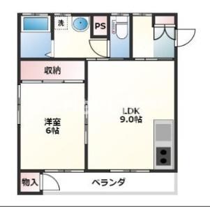 カナダコーポ(1LDK/1階)の間取り写真