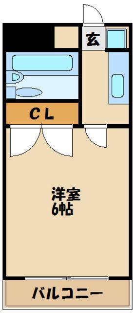 ハイツクリエイト(1K/2階)の間取り写真