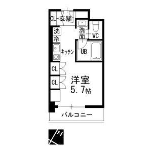 RITZY本山(1K/3階)の間取り写真