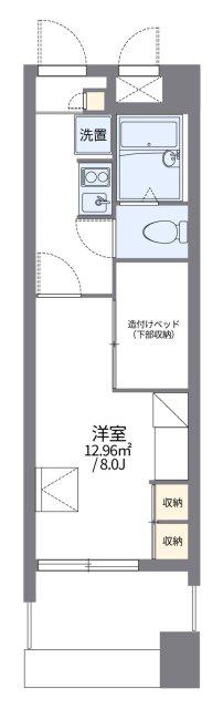 レオパレス国泰寺(1K/14階)の間取り写真