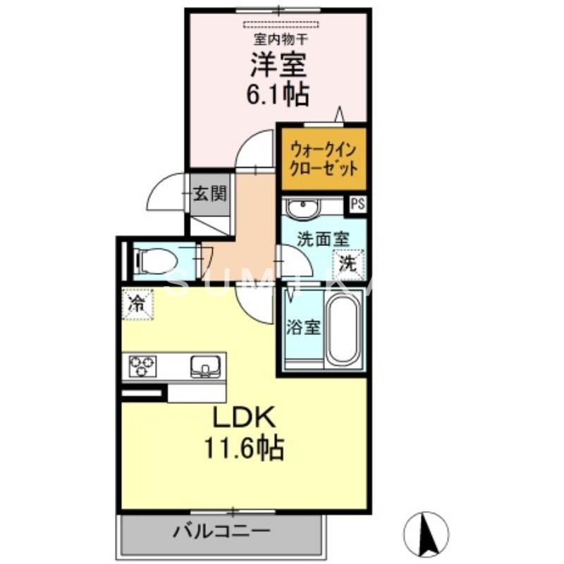 グレイス フォレスト(1LDK/3階)の間取り写真