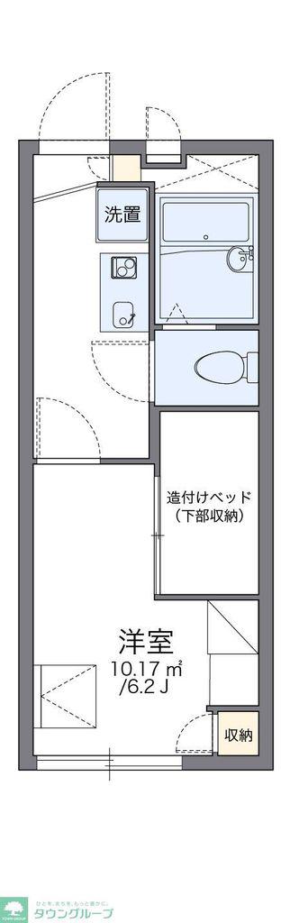 レオパレスM&S(1K/2階)の間取り写真