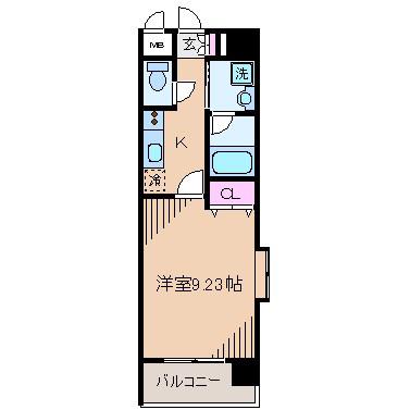 レジアス新横浜(1K/5階)の間取り写真
